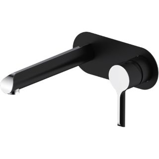 Встраиваемый смеситель для раковины Gappo G1003-26 чёрный/хром